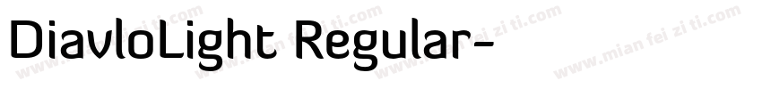 DiavloLight Regular字体转换